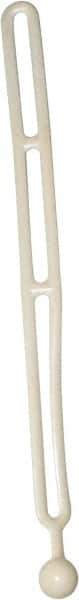 NoMarr - Light Duty Tie Down with Ball End - 16" OAL, White - Industrial Tool & Supply