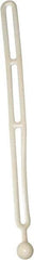 NoMarr - Light Duty Tie Down with Ball End - 16" OAL, White - Industrial Tool & Supply