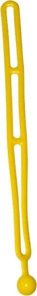 NoMarr - Light Duty Tie Down with Ball End - 16" OAL, Yellow - Industrial Tool & Supply