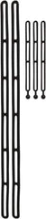 NoMarr - 4' Long x 48" Diam, Black Tie Down Strap Kit - Industrial Tool & Supply