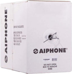 Aiphone - 20 AWG, 2 Wire, 1,000' OAL Unshielded Automation & Communication Cable - Polyethylene Insulation, 0.032" OD - Industrial Tool & Supply