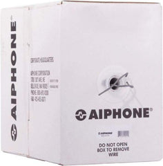 Aiphone - 22 AWG, 20 Strand, 500' OAL Shielded Automation & Communication Cable - PVC Insulation, 0.0253" OD - Industrial Tool & Supply