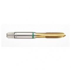 41168 2B -Flute Cobalt Green Ring Spiral Point Plug Tap-TiN - Industrial Tool & Supply