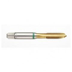 41168 2B -Flute Cobalt Green Ring Spiral Point Plug Tap-TiN - Industrial Tool & Supply