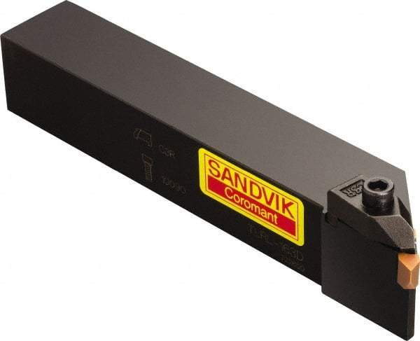 Sandvik Coromant - TLR, Neutral, 0.189" Max Depth of Cut, Indexable Grooving Tool Holder - TLU 3 Insert Compatibility, 1" Shank Height, 1" Shank Width, 6" OAL - Industrial Tool & Supply
