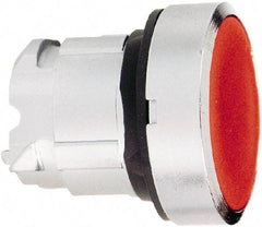 Schneider Electric - 22mm Mount Hole, Flush, Pushbutton Switch Only - Round, Red Pushbutton, Illuminated, Momentary (MO) - Industrial Tool & Supply