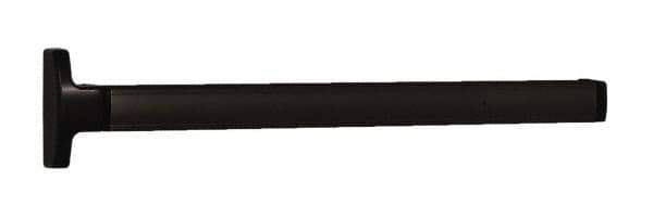 Falcon - 2' 6" to 3' 4-1/2" Door Width Concealed Vertical Rod Push Bar - Dark Bronze Finish - Industrial Tool & Supply