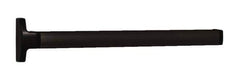 Falcon - 2' 6" to 3' 4-1/2" Door Width Concealed Vertical Rod Push Bar - Dark Bronze Finish - Industrial Tool & Supply