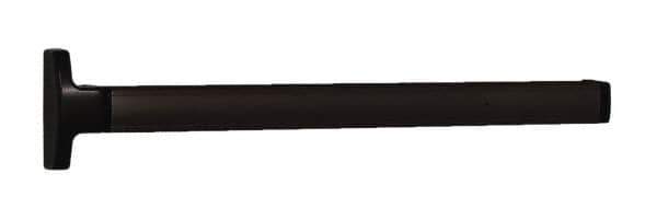 Falcon - 2' 6" to 3' 4-1/2" Door Width Concealed Vertical Rod Push Bar - Dark Bronze Finish - Industrial Tool & Supply