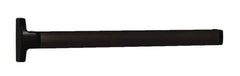 Falcon - 2' 6" to 3' 4-1/2" Door Width Concealed Vertical Rod Push Bar - Dark Bronze Finish - Industrial Tool & Supply