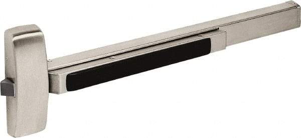 Sargent - 2' 9" to 3' Door Width Rim Exit Device - Satin Stainless Steel Finish - Industrial Tool & Supply