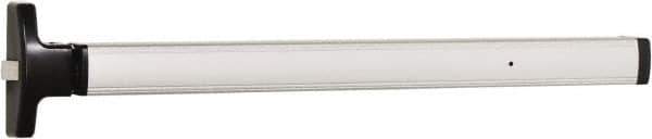 Falcon - 2' 6" to 3' 4-1/2" Door Width Rim Exit Device - Anodized Aluminum Finish - Industrial Tool & Supply