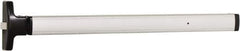 Falcon - 2' 6" to 3' 4-1/2" Door Width Rim Exit Device - Anodized Aluminum Finish - Industrial Tool & Supply