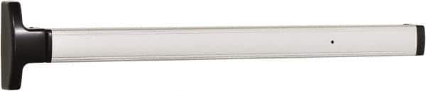Falcon - 2' 6" to 3' 4-1/2" Door Width Concealed Vertical Rod Push Bar - Anodized Aluminum Finish - Industrial Tool & Supply