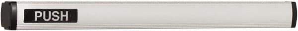 Falcon - 2' 1-3/4" to 3' 4-1/2" Door Width Concealed Vertical Rod Push Bar - Anodized Aluminum Finish - Industrial Tool & Supply
