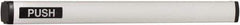 Falcon - 2' 1-3/4" to 3' 4-1/2" Door Width Concealed Vertical Rod Push Bar - Anodized Aluminum Finish - Industrial Tool & Supply
