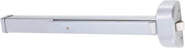 Arrow Lock - 3' to 4' Door Width Rim Exit Device - Aluminum Finish - Industrial Tool & Supply