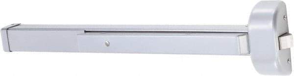 Arrow Lock - 2' 8" to 3' Door Width Rim Exit Device - Aluminum Finish - Industrial Tool & Supply