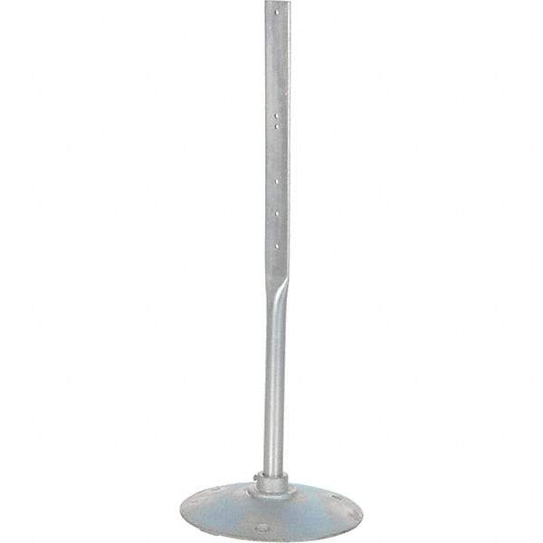 Vestil - 17-3/8" Wide x 48" High Sign Compatiblity, Steel Sign Stand - Silver - Industrial Tool & Supply
