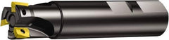 Sandvik Coromant - 1-1/4" Cut Diam, 15.7mm Max Depth of Cut, 1-1/4" Shank Diam, 4.001" OAL, Indexable Square Shoulder End Mill - Multiple Insert Styles, Weldon Shank, 90° Lead Angle, Through Coolant, Series CoroMill 390 - Industrial Tool & Supply