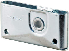 Made in USA - 1-3/4" Long x 0.64" Wide x 3.69" High, Draw Latch - Zinc Plated Steel, with Plain Steel Finish - Industrial Tool & Supply