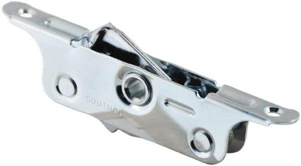 Made in USA - 0.44" Long x 0.64" Wide x 5.89" High, Draw Latch - Zinc Plated Steel, with Plain Steel Finish - Industrial Tool & Supply