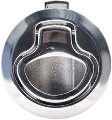 Value Collection - 1.96" Long x 0.88" Wide x 2.82" High, Flush Pull Latch - 316 Stainless Steel, with Electropolished Finish - Industrial Tool & Supply