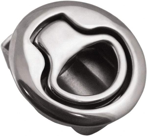 Value Collection - 1.96" Long x 0.88" Wide x 2.82" High, Flush Pull Latch - 316 Stainless Steel, with Electropolished Finish - Industrial Tool & Supply