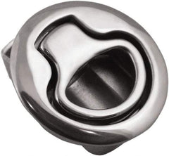 Value Collection - 1.96" Long x 0.88" Wide x 2.82" High, Flush Pull Latch - 316 Stainless Steel, with Electropolished Finish - Industrial Tool & Supply