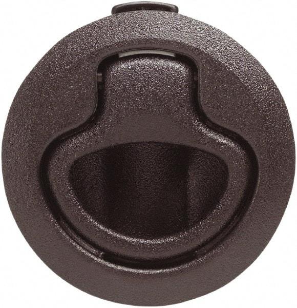 Value Collection - 1.96" Long x 0.88" Wide x 2.82" High, Flush Pull Latch - Polycarbonate, with Black Finish - Industrial Tool & Supply
