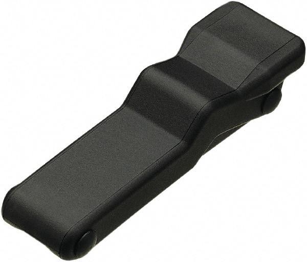 Made in USA - 5.95" Long x 1.8" Wide x 1.16" High, Draw Latch - Rubber, with Black Finish - Industrial Tool & Supply