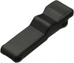 Made in USA - 5.95" Long x 1.8" Wide x 1.16" High, Draw Latch - Rubber, with Black Finish - Industrial Tool & Supply
