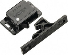 Made in USA - 2.83" Long x 0.67" Wide x 1.05" High, Grabber Catch Latch - Plastic, with Black Finish - Industrial Tool & Supply