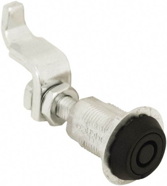 Made in USA - 3.52" Long x 0.88" Wide x 3-1/4" High, Compression Latch - Zinc Plated Steel, with Black Powder Coat Finish - Industrial Tool & Supply