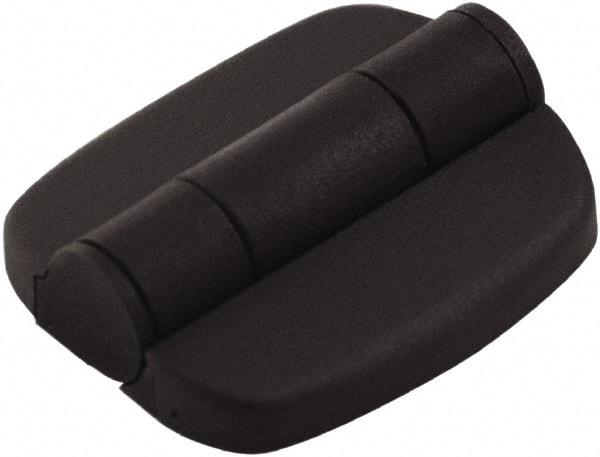 Made in USA - 1.91" Long x 1.73" Wide, Detent Hinge - Nylon, Black Finish - Industrial Tool & Supply