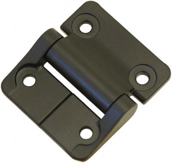 Value Collection - 2-1/4" Long x 2" Wide, Heavy Duty Hinge - Zinc, Black Finish - Industrial Tool & Supply