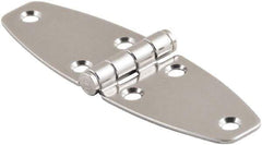 Made in USA - 4.02" Long x 4.65" Wide, Cabinet Hinge - 316 Stainless Steel, High Gloss Finish - Industrial Tool & Supply
