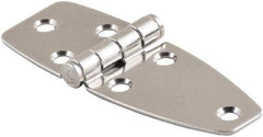 Made in USA - 3.22" Long x 3.86" Wide, Cabinet Hinge - 316 Stainless Steel, High Gloss Finish - Industrial Tool & Supply