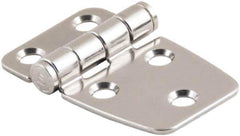 Made in USA - 1.73" Long x 2.28" Wide, Cabinet Hinge - 316 Stainless Steel, High Gloss Finish - Industrial Tool & Supply