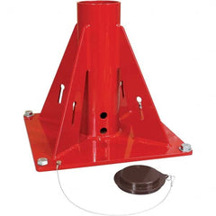 THERN - Davit Crane Bases Base Type: Pedestal Base Finish/Coating: Galvanized - Industrial Tool & Supply