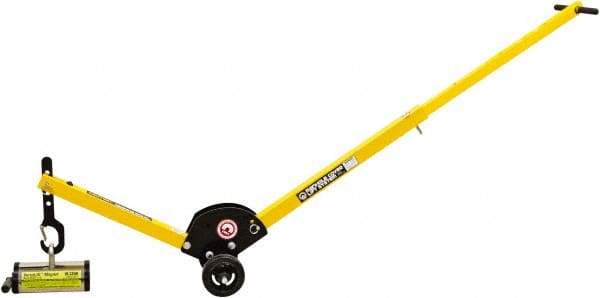 Mag-Mate - 400 Lb Load Capacity, Lift Magnet Dolly - 10" High x 41" Long x 13" Wide, 2 Poles - Industrial Tool & Supply