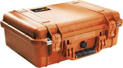 Pelican Products, Inc. - 14-1/16" Wide x 6-15/16" High, Clamshell Hard Case - Orange, Polyethylene - Industrial Tool & Supply