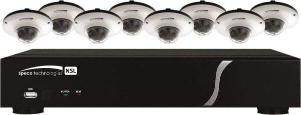 Speco - Security Camera Recorders Type: 8 Channel Plug & Play Network Video Recorder and IP Camera Kit Hard Drive Size: 2 TB - Industrial Tool & Supply