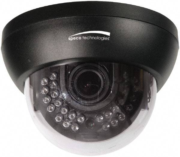 Speco - Indoor Variable Focal Lens Infrared Dome Camera - 2.8-12mm Lens, 700 Resolution Line, 5.12 Inch Diameter, 3.94 Inch High, Color Image - Industrial Tool & Supply