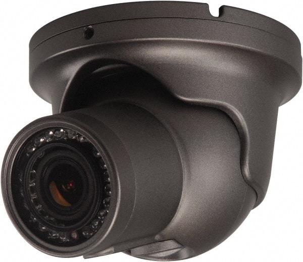 Speco - Indoor and Outdoor Variable Focal Lens Infrared Turret Camera - 3.7mm Lens, 1,000 Resolution Line, 3.8 Inch Diameter, 4.65 Inch High, Color Image - Industrial Tool & Supply