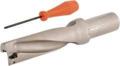 Hertel - 4-7/8" Max Drill Depth, 3xD, 1-5/8" Diam, Indexable Insert Drill - 2 Inserts, 1-1/2" Shank Diam, Straight Shank - Industrial Tool & Supply