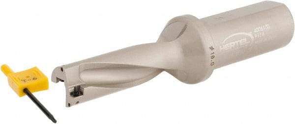 Hertel - 2-1/8" Max Drill Depth, 3xD, 0.7087" Diam, Indexable Insert Drill - 2 Inserts, 63/64" Shank Diam, Straight Shank - Industrial Tool & Supply