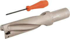 Hertel - 5-1/4" Max Drill Depth, 3xD, 1-3/4" Diam, Indexable Insert Drill - 2 Inserts, 1-1/2" Shank Diam, Straight Shank - Industrial Tool & Supply