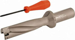 Hertel - 5" Max Drill Depth, 4xD, 1-1/4" Diam, Indexable Insert Drill - 2 Inserts, 1-1/4" Shank Diam, Straight Shank - Industrial Tool & Supply