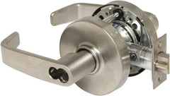 Sargent - Storeroom Lever Lockset - 2-3/4" Back Set, Steel, Brushed Chrome Finish - Industrial Tool & Supply